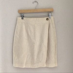 ❌SOLD❌Casual Corner Reformation-style Linen Skirt